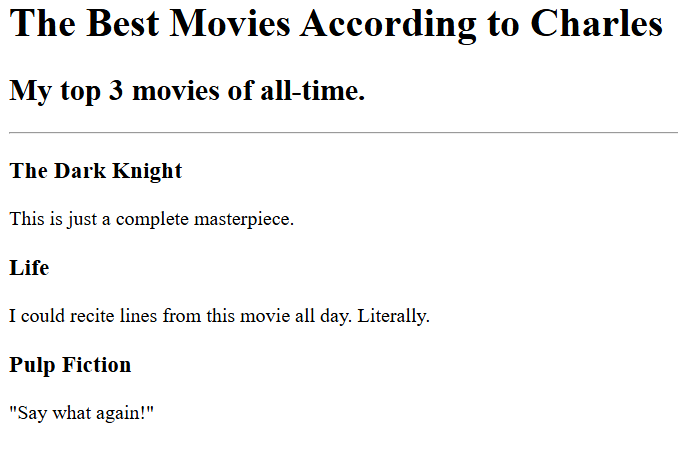 Charles' Movie Ranking Project